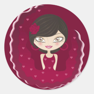 Sticker Rond Flamenco