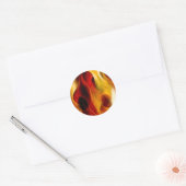 Sticker Rond Flames (Enveloppe)