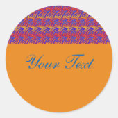 Sticker Rond Flames bleues (Devant)