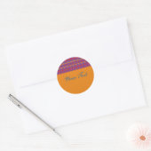 Sticker Rond Flames bleues (Enveloppe)