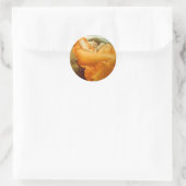 Sticker Rond Flaming June par Frederick Leighton (Sac)