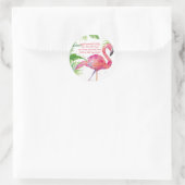 Sticker Rond Flamingle (Sac)