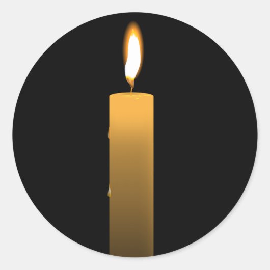Sticker Rond Flamme éternelle (Devant)