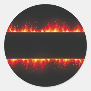 Sticker Rond flamme n°2