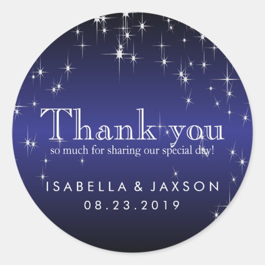 Sticker Rond Flammes en bleu foncé métallique (Devant)