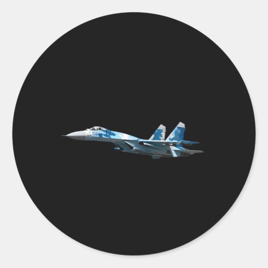 Sticker Rond Flanker Su-27 (Devant)