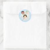 Sticker Rond Flapper girls roaring twenties (Sac)