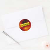 Sticker Rond Flare solaire - Modèle (Enveloppe)