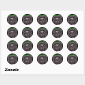 STICKER ROND FLASH DU NEZ (Feuille)