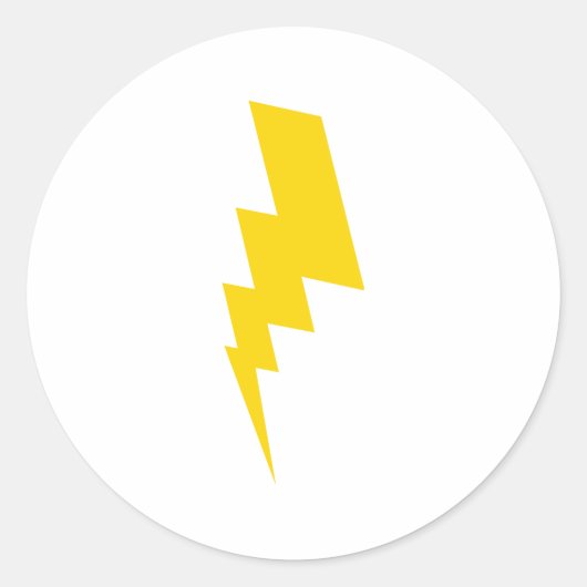 Sticker Rond flash jaune (Devant)