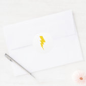 Sticker Rond flash jaune (Enveloppe)