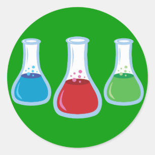 Sticker Rond Flashs scientifiques