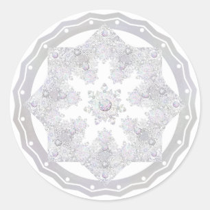 Sticker Rond Flèche blanche