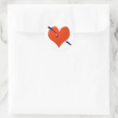 Sticker Rond Flèche dans le coeur (Sac)