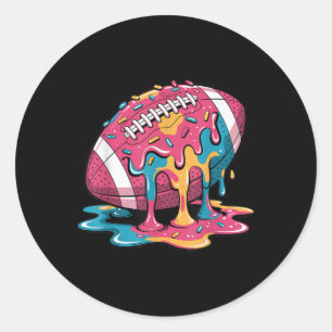Sticker Rond Flèche De Football Pour Lineman Wr Qb Rb Sprin De