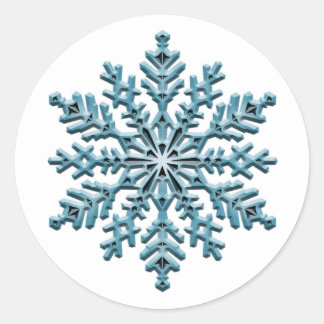 Sticker Rond Flèche de neige