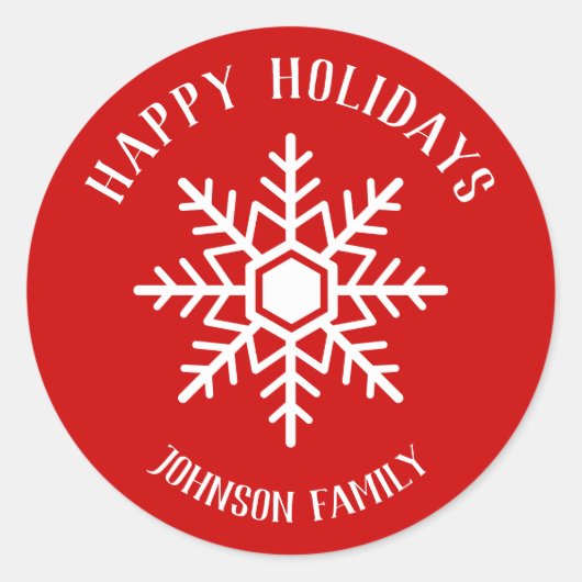 Sticker Rond Flèche de neige (Devant)