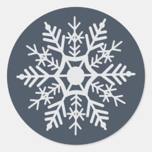 Sticker Rond Flèche de neige