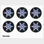 Sticker Rond Flèche de neige Iridescente (Feuille)