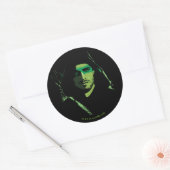 Sticker Rond Flèche | Découpe verte avec flèche (Enveloppe)