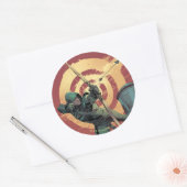 Sticker Rond Flèche | Flèche verte Du Toit (Enveloppe)