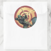 Sticker Rond Flèche | Flèche verte Du Toit (Sac)