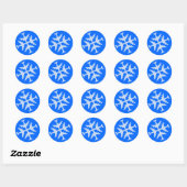 Sticker Rond Flèche-neige de l'avion (Feuille)