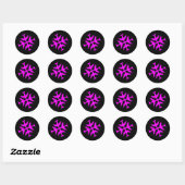 Sticker Rond Flèche-neige de l'avion (Feuille)