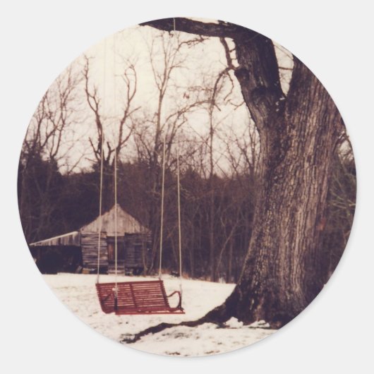 Sticker Rond Flèche rouge (Devant)