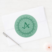Sticker Rond Flèche | Starling City Flèche Logo (Enveloppe)