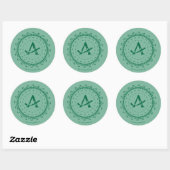 Sticker Rond Flèche | Starling City Flèche Logo (Feuille)