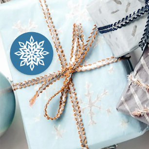 Sticker Rond Flèches blanches Sapphire Blue