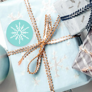 Sticker Rond Flèches blanches Turquoises