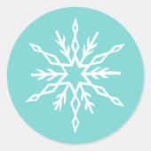 Sticker Rond Flèches blanches Turquoises (Devant)