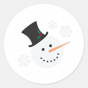 Sticker Rond Flèches de neige