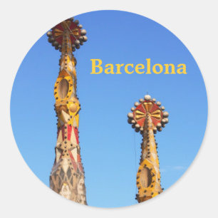 Sticker Rond Flèches de Sagrada Familia