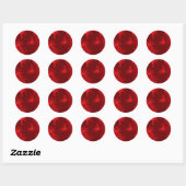 Sticker Rond Flèches rouges (Feuille)