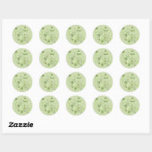Sticker Rond Flèches vertes (Feuille)