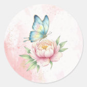 Sticker Rond Fleur (Devant)