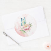 Sticker Rond Fleur (Enveloppe)
