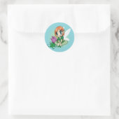Sticker Rond Fleur (Sac)