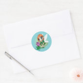 Sticker Rond Fleur (Enveloppe)