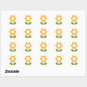 Sticker Rond Fleur (Feuille)