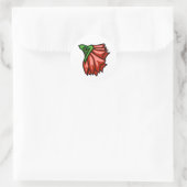 Sticker Rond Fleur Abstraite 1 - Rose (Sac)