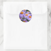 Sticker Rond Fleur Aster-Tongolensis (Sac)