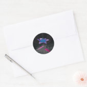 Sticker Rond Fleur atomique (Enveloppe)