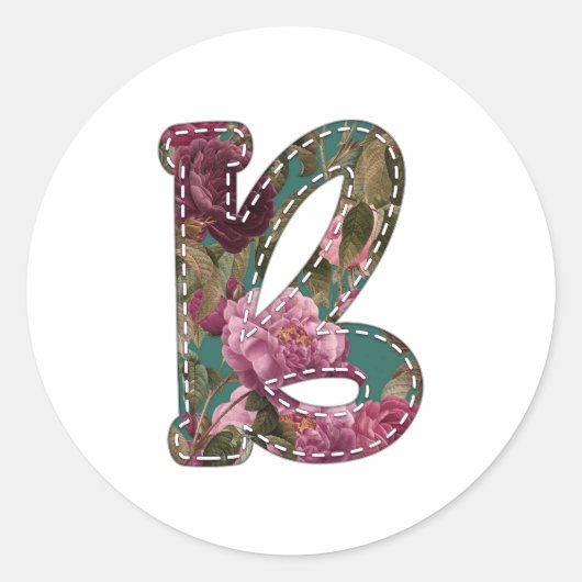 Sticker Rond Fleur B (Devant)