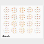 Sticker Rond Fleur blanche (Feuille)
