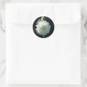Sticker Rond Fleur blanche (Sac)