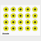 Sticker Rond Fleur Buttcup (Feuille)